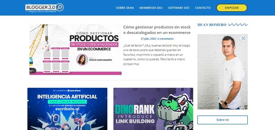 WordPress blog ejemplos
